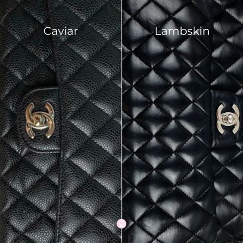 chanel lambskin durability|Chanel lambskin vs caviar leather.